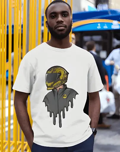 unisex biker graphic printed tshirt 3 colors