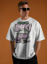 men's oversized spooky graphic printed tshirt 3 colors