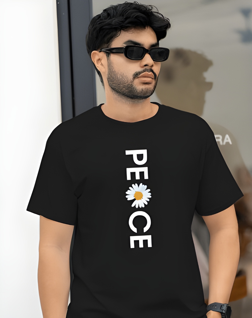 men's peace graphic printed tshirt 3 colors