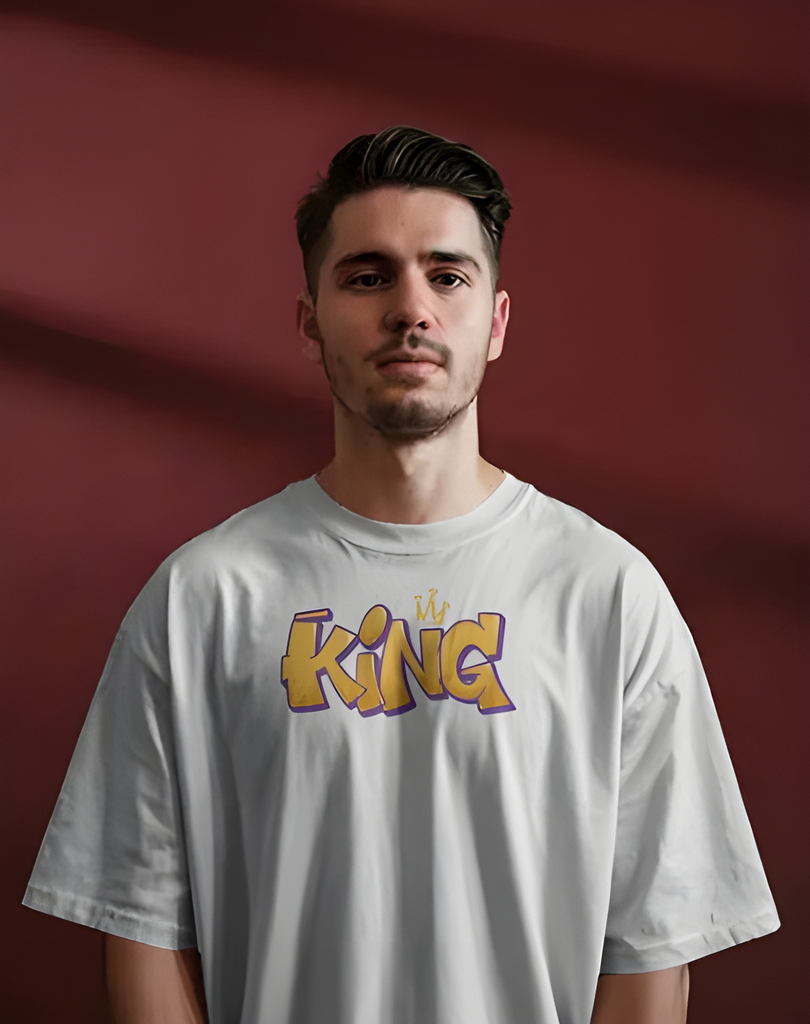 men's oversized king graphic printed tshirt 3 colors