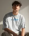 men's oversized onlygains graphic printed tshirt 2 colors