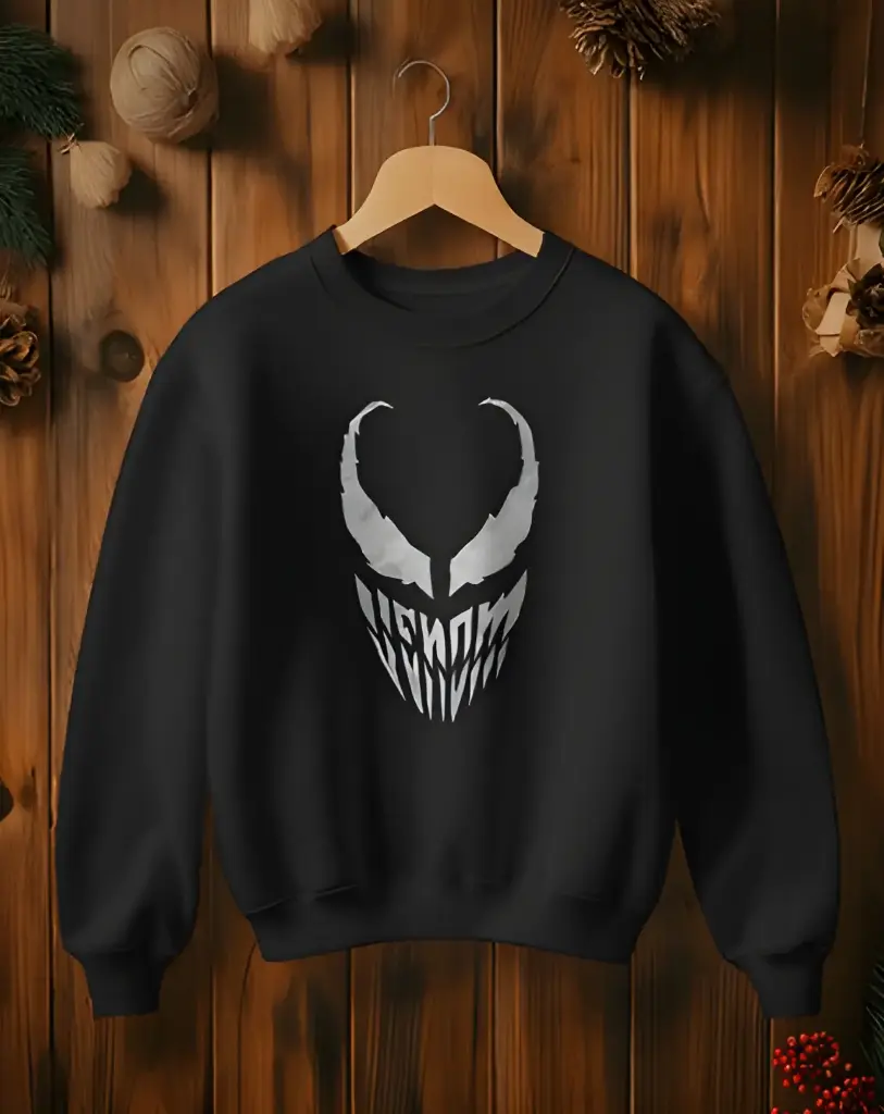 unisex venom graphic printed sweatshirt