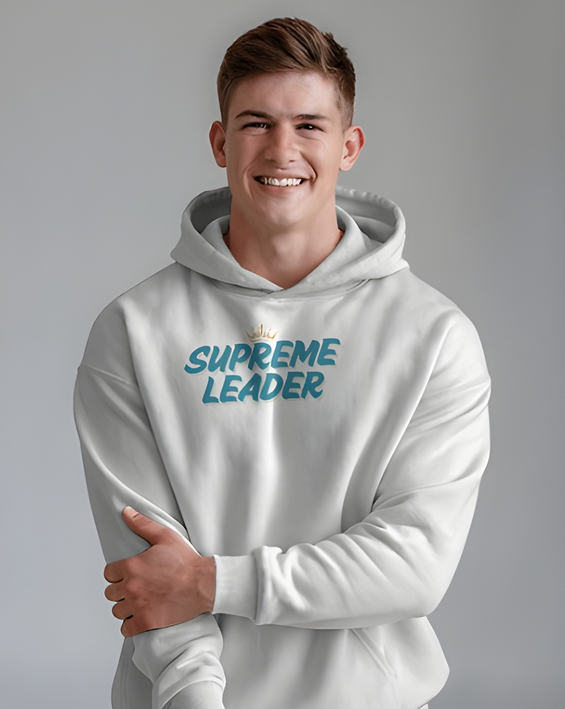 men's supreme leader graphic printed hoodie 3 colors
