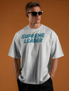 men's oversized supreme leader graphic printed tshirt 4 colors