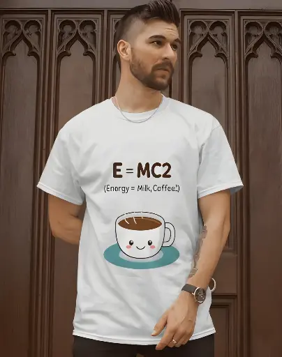 men's E=MC2 graphic printed tshirt 4 colors