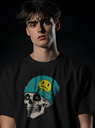 men's skull graphic printed tshirt 3 colors