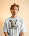 men's oversized LV graphic printed tshirt 3 colors