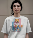 women's panda graphic printed tshirt 4 colors