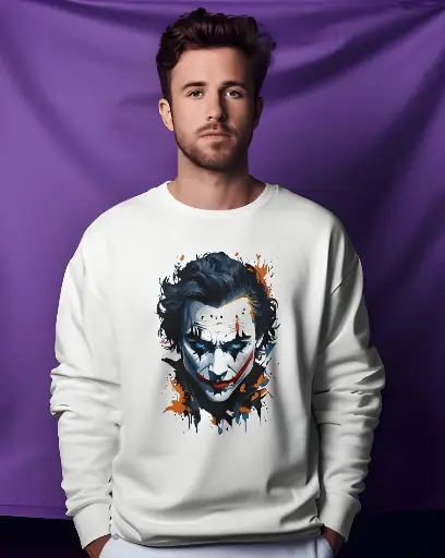 men's joker graphic printed sweatshirt 3 colors