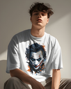 men's oversize joker graphic printed tshirt 2 colors