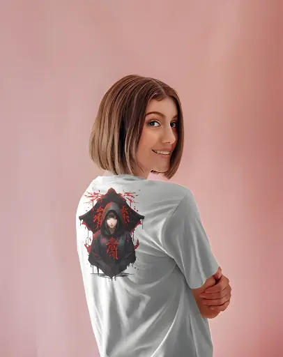 women's oversize lady hacker graphic printed tshirt 2 colors