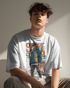 men's oversize graphic printed tshirt 2 colors