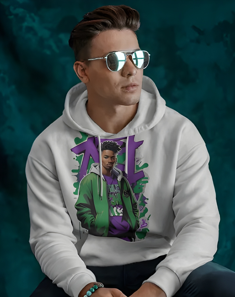 men's graphic printed hoodie 3 colors