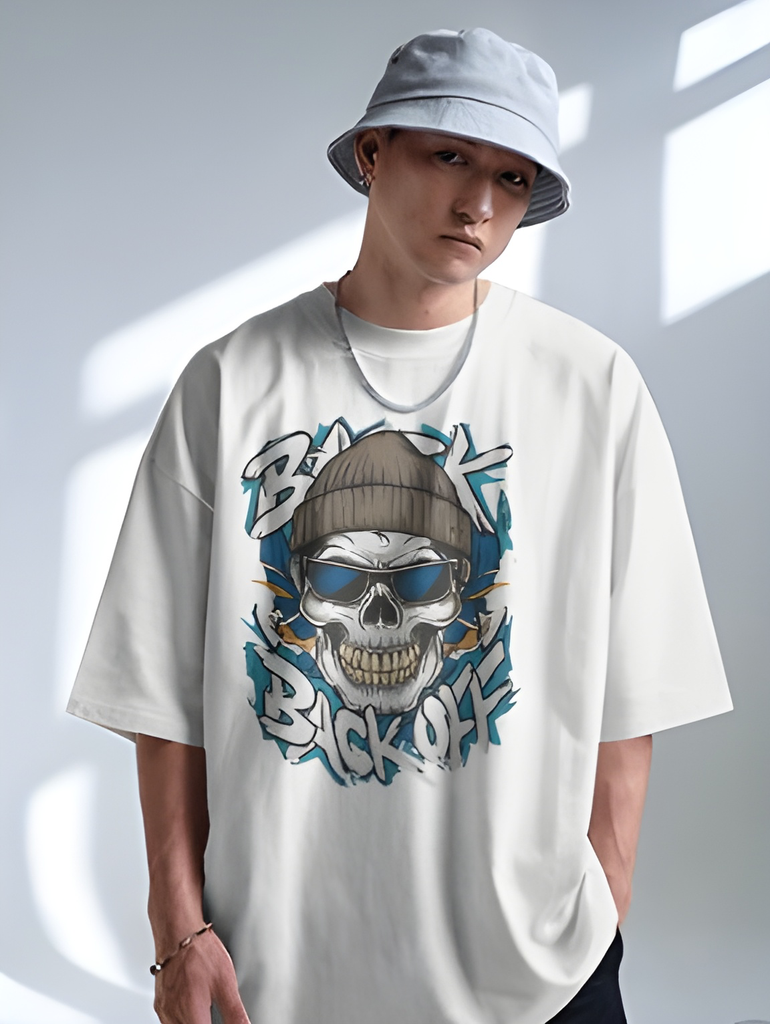 unisex oversized backoff graphic printed tshirt 4 colors