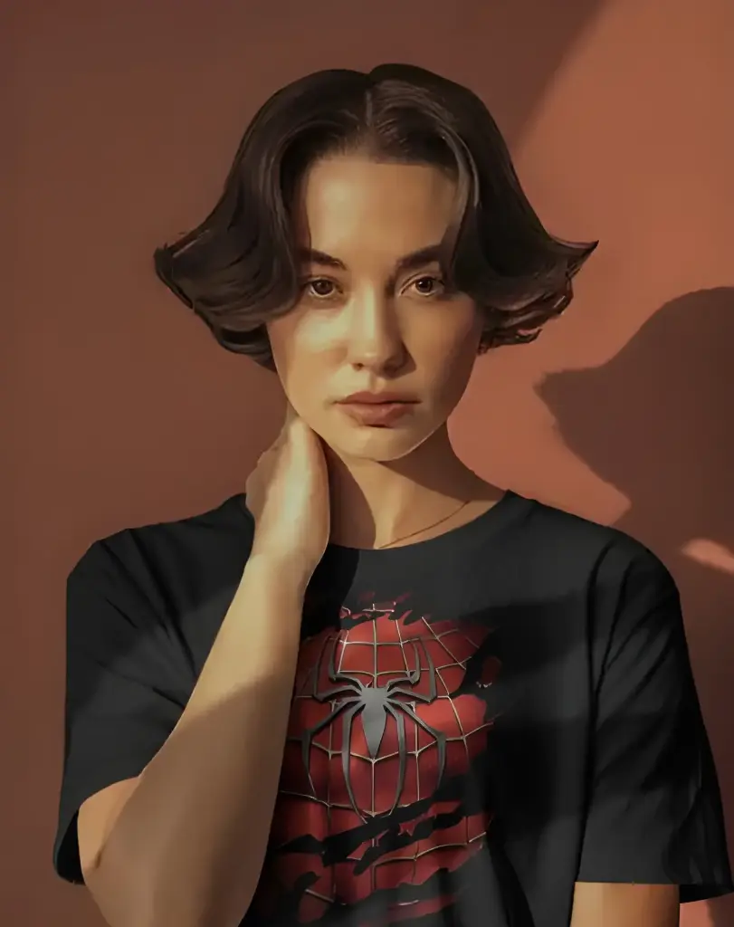 unisex spiderman graphic printed tshirt
