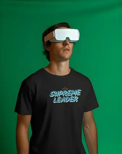 men's supreme leader typography tshirt 5 colors