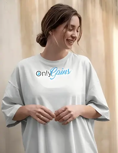 women's oversized onlygains graphic printed tshirt 2 colors