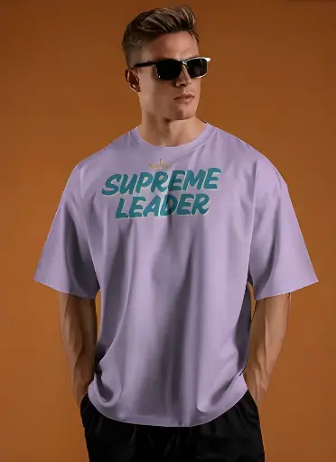 men's oversized supreme leader graphic printed tshirt 4 colors