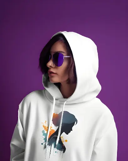 unisex colorful women graphic printed hoodie 2 colors