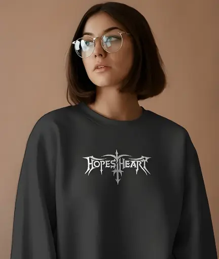 unisex hopesheart graphic printed sweatshirt 2 colors