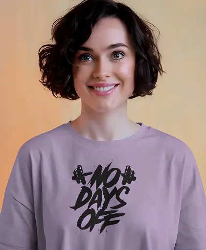 unisex oversized no days off graphic printed tshirt 2 colors