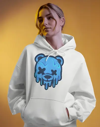 women's panda graphic printed hoodie 3 colors