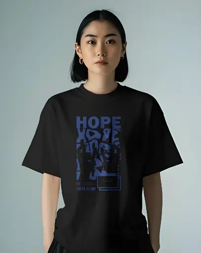 men's oversized hope graphic printed tshirt 3 colors